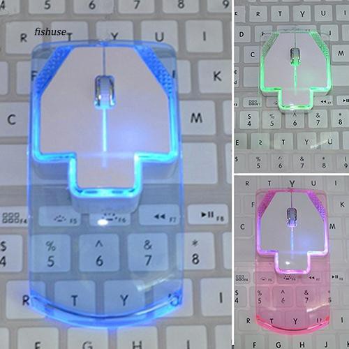 Chuột không dây trong suốt siêu mỏng 2.4GHz