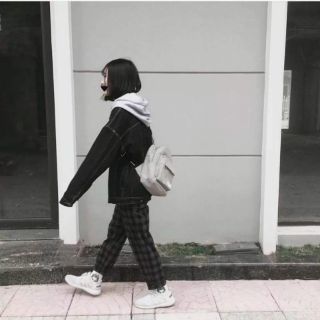 Quần Caro Plaid Pant Xám Đen