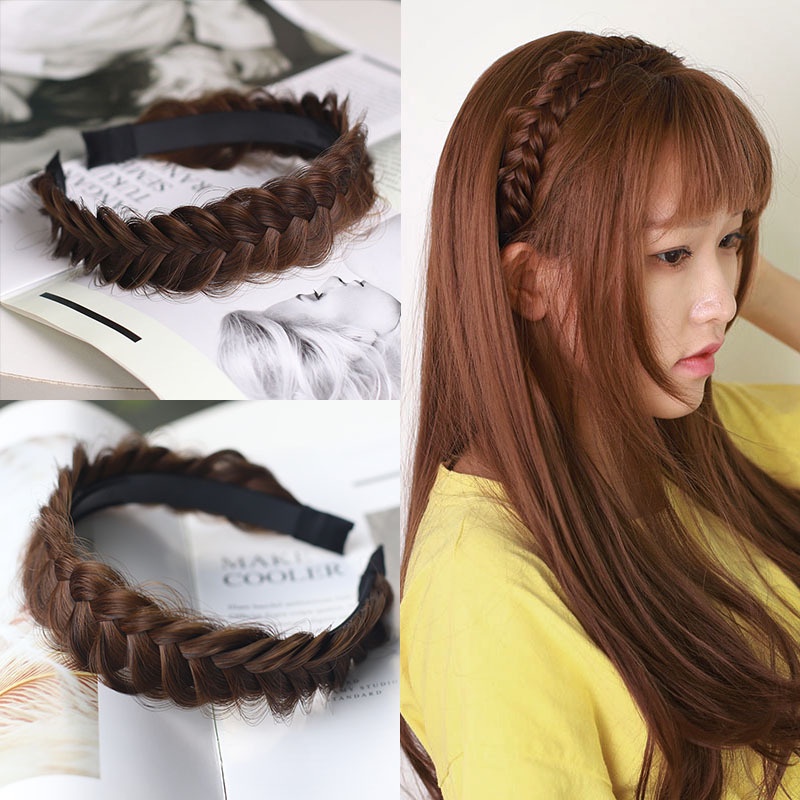 Cài tóc HAIMEIKANG kiểu tóc giả bện tay phong cách Hàn Quốc cao cấp dành cho nữ