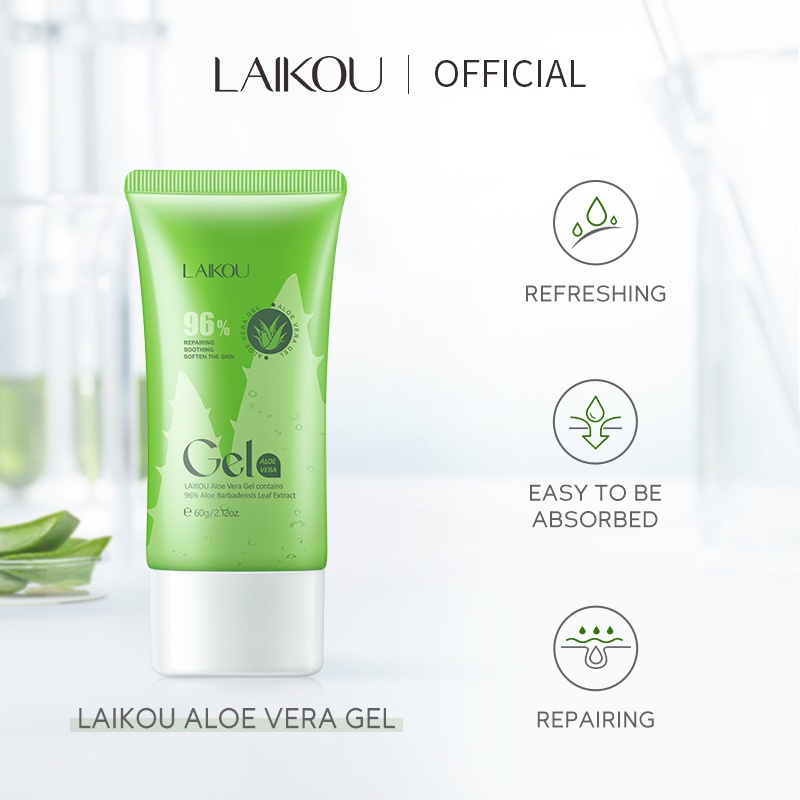 Gel Lô Hội Làm Dịu Và Phục Hồi Làn Da LAIKOU 60g