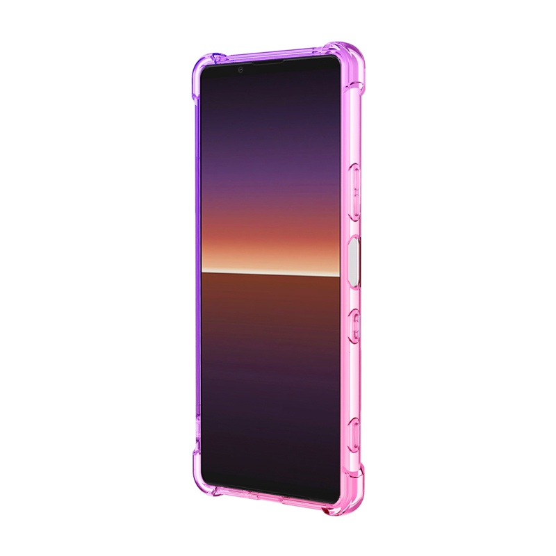 Ốp Điện Thoại Trong Suốt Chống Sốc Màu Gradient Cho Sony Xperia 1 10 III 5 10 II L4 1II