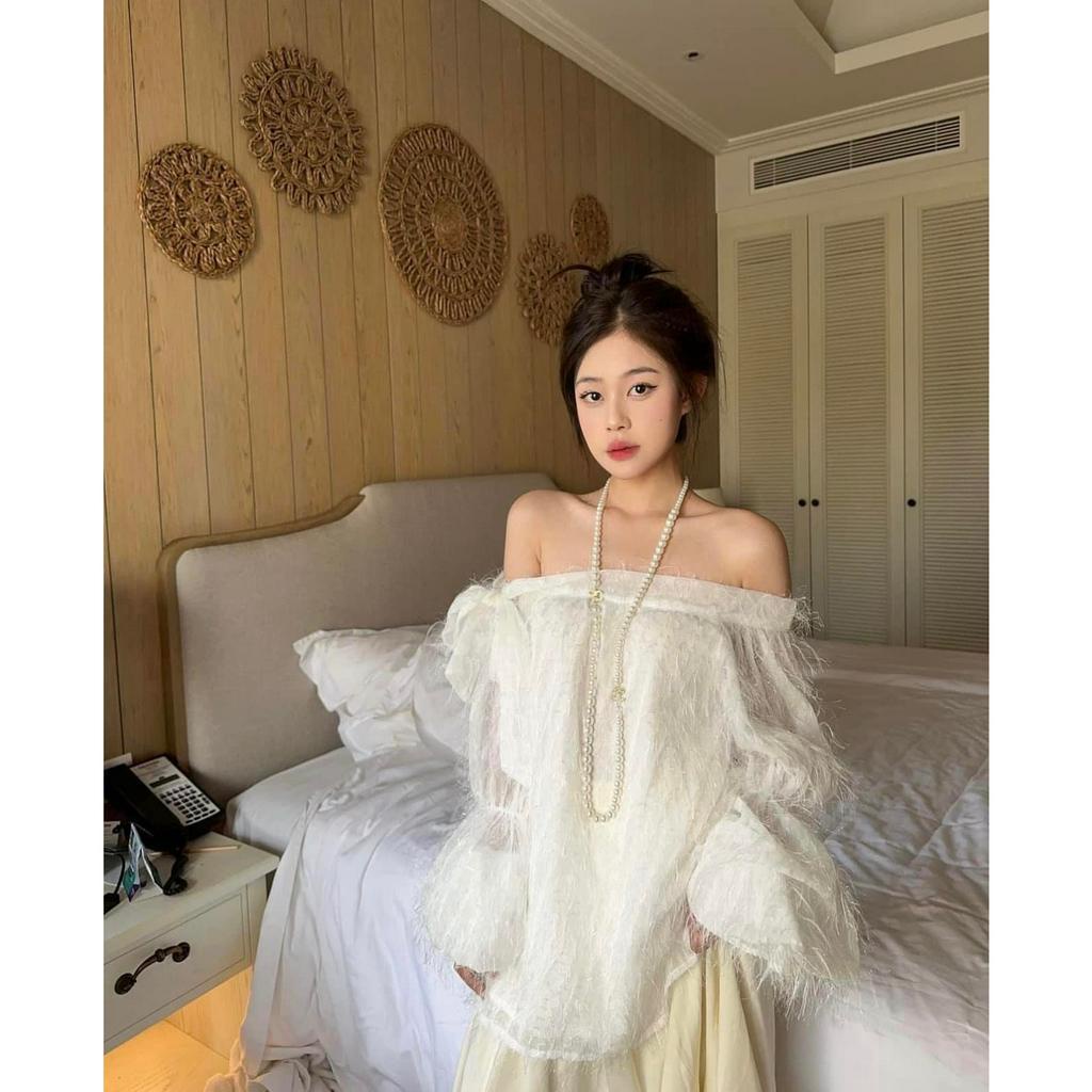 Vòng cổ ngoc dây dài, dây chuyền ngọc nhiều tầng, phụ kiện trang sức hari korea accessories