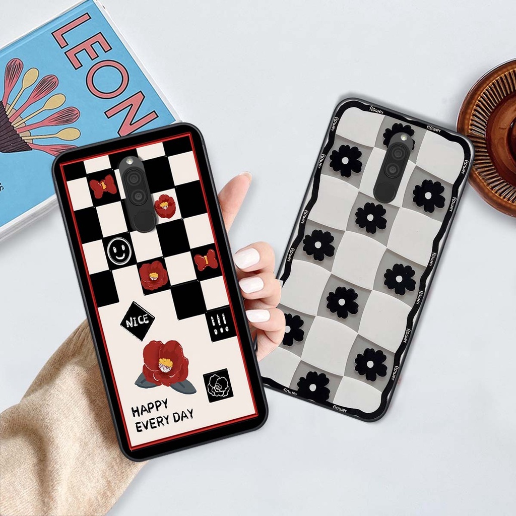 Ốp Xiaomi Redmi 8 in hình trái tim, caro kẹo ngọt đầy cá tính siêu đẹp siêu chất