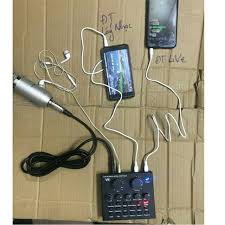 Combo sound v8 và mic bm800 tặng tai nghe(3 món)