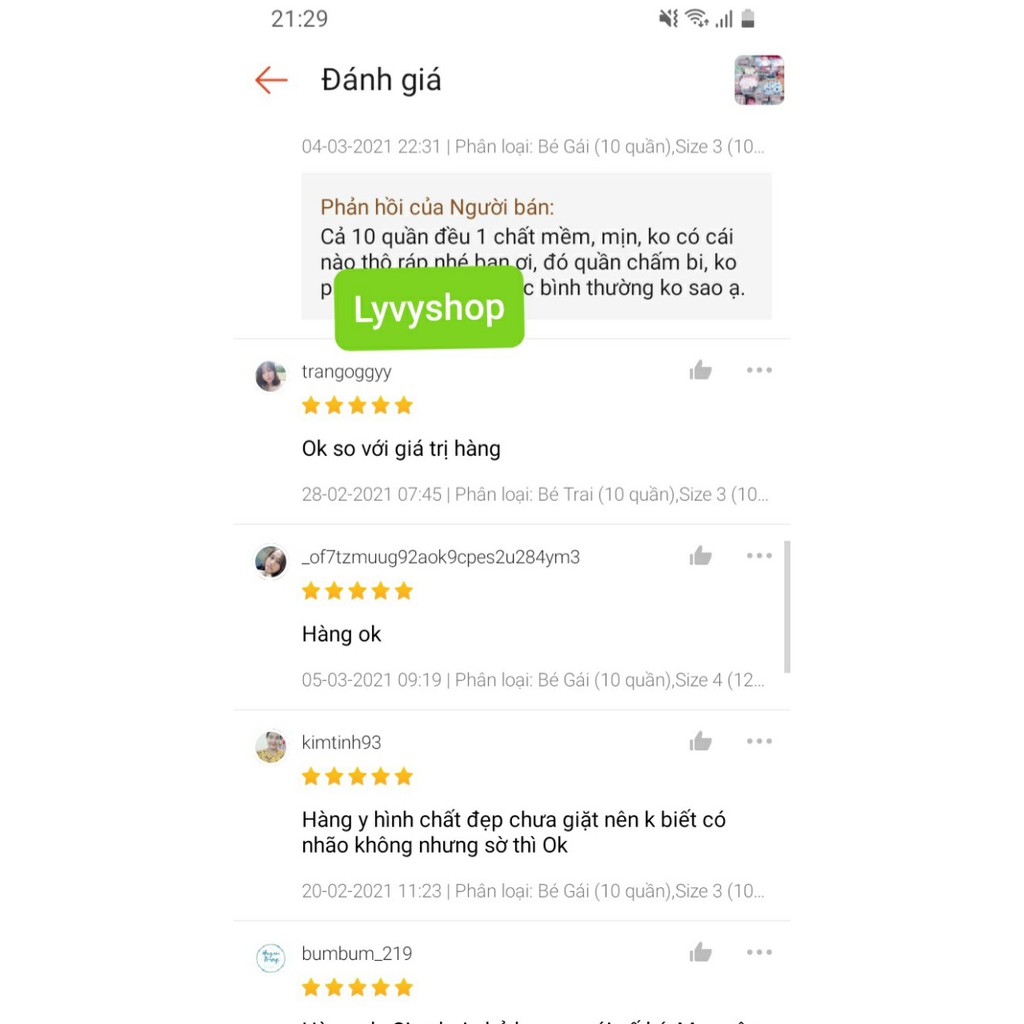 Lyvyshop - (Lô mới, Vải mềm mịn) Quần chục bé trai, bé gái từ 07-18kg