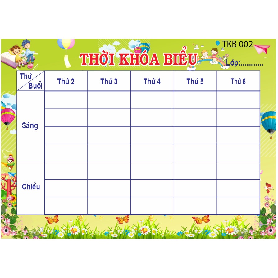 Thời Khóa Biểu cho bé, Thời khoá biểu là bí quyết mang đến thành công cho con trẻ, Với trẻ nhỏ, việc định hướng con