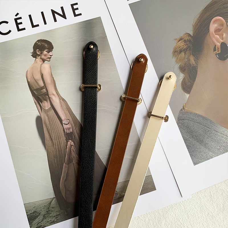 Thắt Lưng Da PU Màu Trắng / Đen / Nâu Tùy Chỉnh Thời Trang Cho Nữ