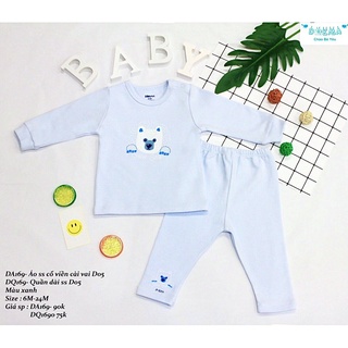 Dokma - Bộ cotton len cho bé 6-24m DA169