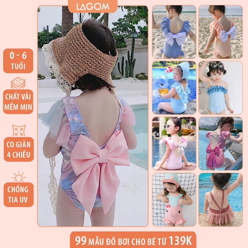 50 Mẫu Đồ Bơi Bé Gái 1-6 Tuổi Bộ Bơi Bé Gái 1 Mảnh Bikini Cho Bé Gái