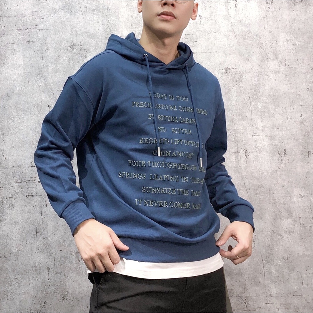 Áo nỉ mũ hoodie nam form rộng hàn quốc bigsize cao cấp xuất khẩu ANSWHANS 112