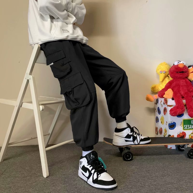 Quần Dài Thể Thao Nhiều Túi Phong Cách Nhật Bản Cho Nam (S-3Xl)