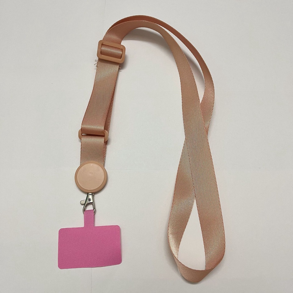 Dây Đeo Điện Thoại Di Động Có Kẹp Màu Sắc Có Thể Tháo Rời Chiều Dài 64cm