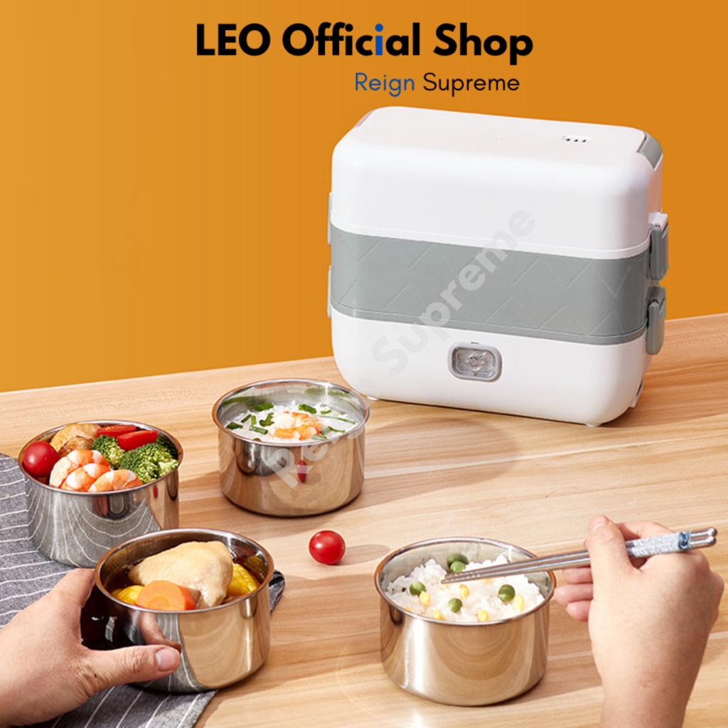 Nồi Cơm Điện Mini 2 Tầng Nấu Tự Động, Nồi Cơm Điện Nhân Viên Văn Phòng Đa Năng