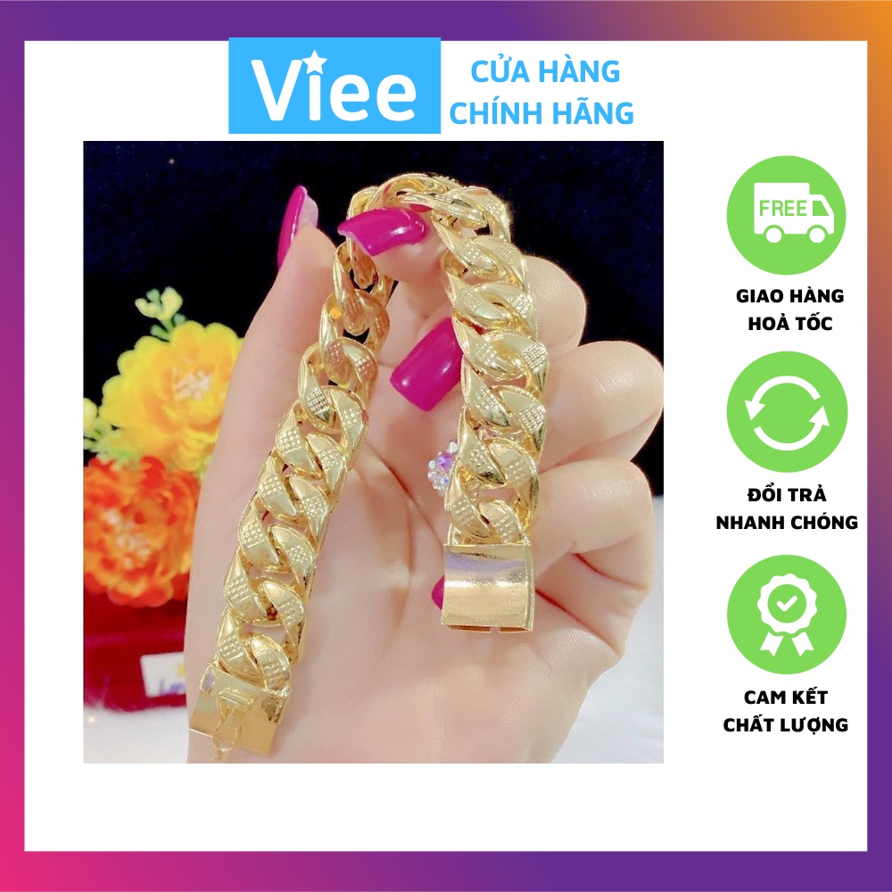 Lắc tay nam mạ 24k cao cấp Hàn Quốc VLTN01