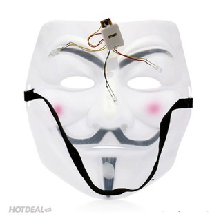 MẶT NẠ HÓA TRANG HACKER anonymous màu trắng (bán sỉ 9k)