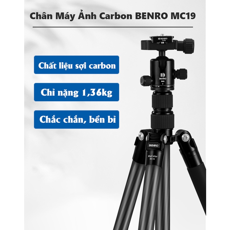 Chân máy ảnh Benro Carbon - Chính Hãng Benro