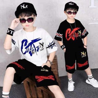 Bộ đồ bé trai, đồ bộ đùi be trai tilot hàn quốc 34 35 cho bé 5-14 tuổi