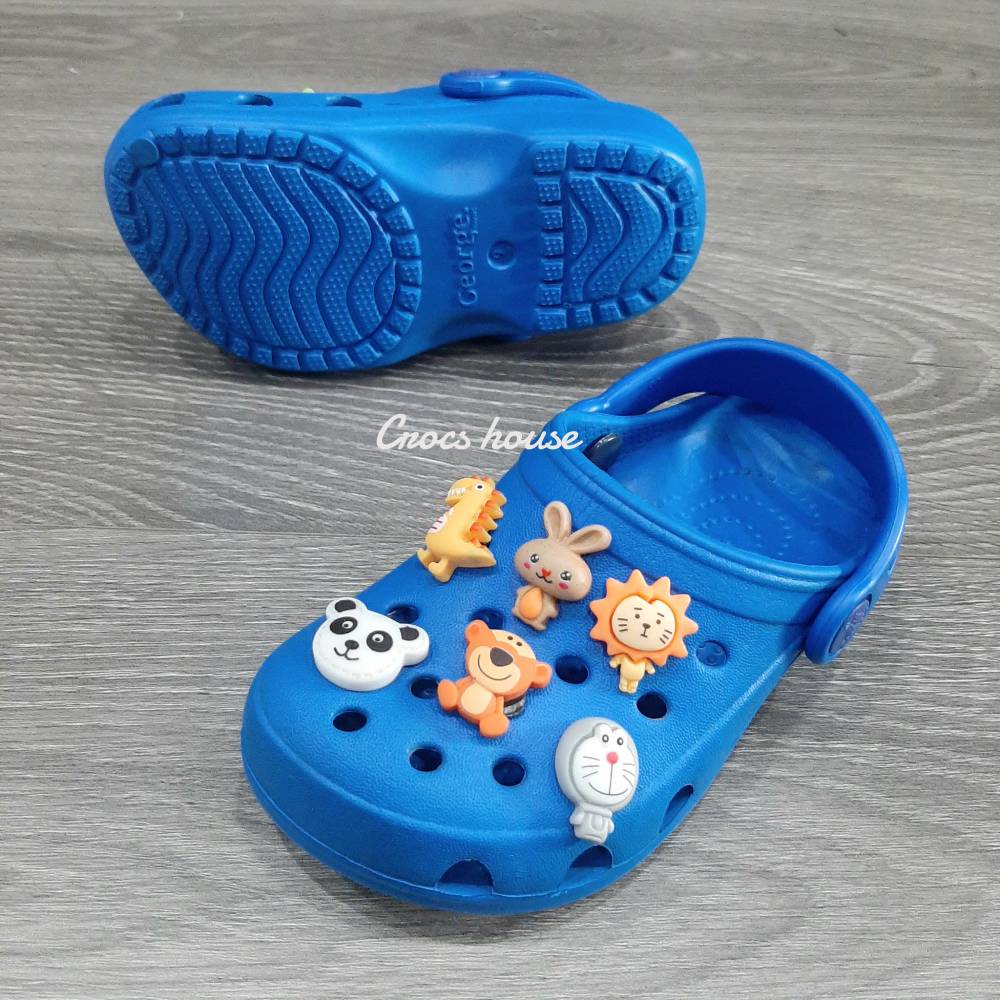 Crocs chính hãng cho bé, Dép sục cross classic trẻ em, dép crocs bé gái bé trai gắn sticker - Crocshouse