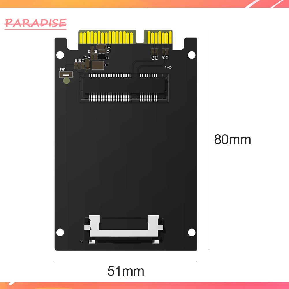 Paradise1 KT041 mSATA to SATA 3.0 Converter Card Desktop 51 X 30mm SSD Adapter Module