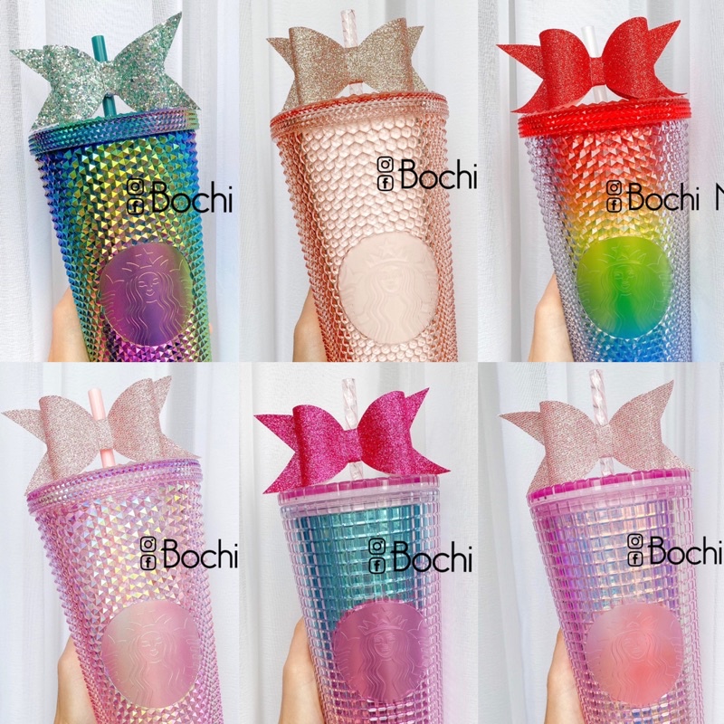 [Mã SKAMLTSW11 giảm 10% đơn 99K] 🎀STARBUCKS Bow Topper Nơ Ống hút