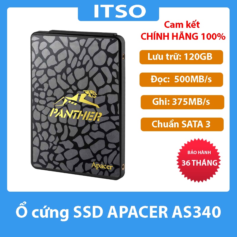 Ổ CỨNG SSD 120GB APACER Chính hãng. VI TÍNH QUỐC DUY