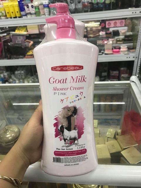 SỮA TẮM DÊ GOAT MILK 1150ML THÁI LAN( mầu hồng )