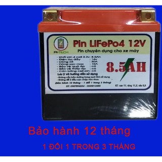 ẮC QUY XE MÁY - Pin Lithium PI-TECH 6Ah , 8.5Ah độ bền lên tới 5 năm