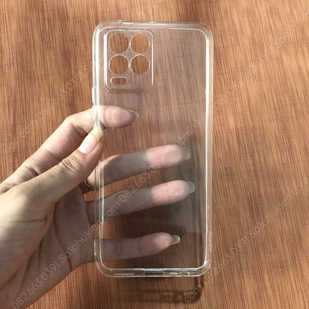 Ốp lưng Realme 8 / 8 pro dẻo trong suốt, có viền bảo vệ cam bền đẹp