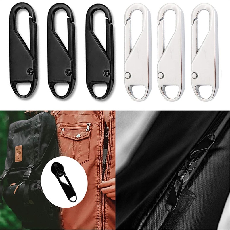 Set 10 Đầu Khóa Kéo Kim Loại Dày Dặn Thông Dụng Có Thể Tháo Rời / Khóa Kéo Cho Túi Đi Học