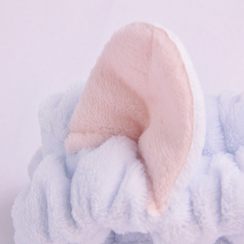 Băng Đô Tai Mèo Vải Lông Mềm Mại Màu Trơn Co Giãn Thân Thiện Với Làn Da Dễ Thương Dành Cho Nữ