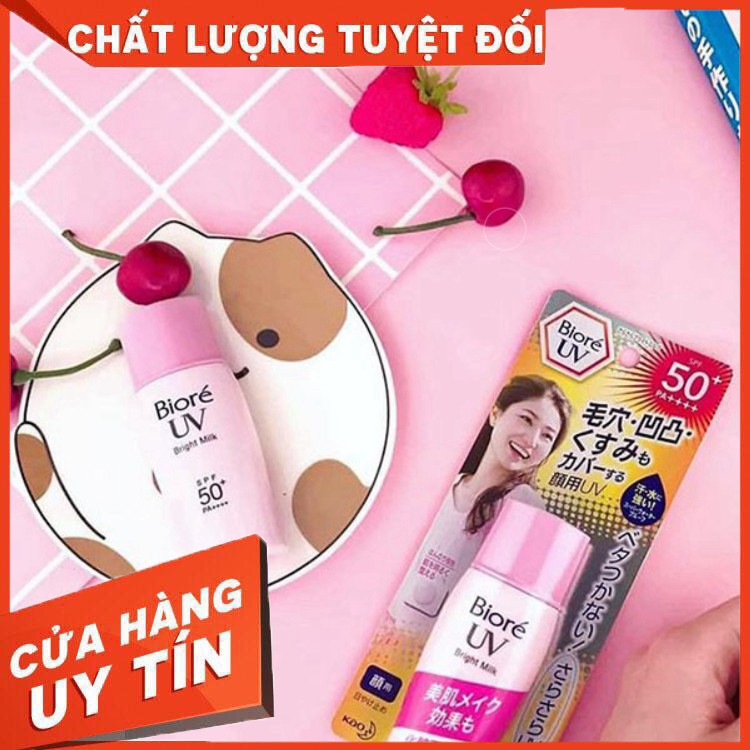 Sale sốc (chất lượng) Kem chống nắng Biore UV SPF50 _ hồng 30ml, xanh 40ml