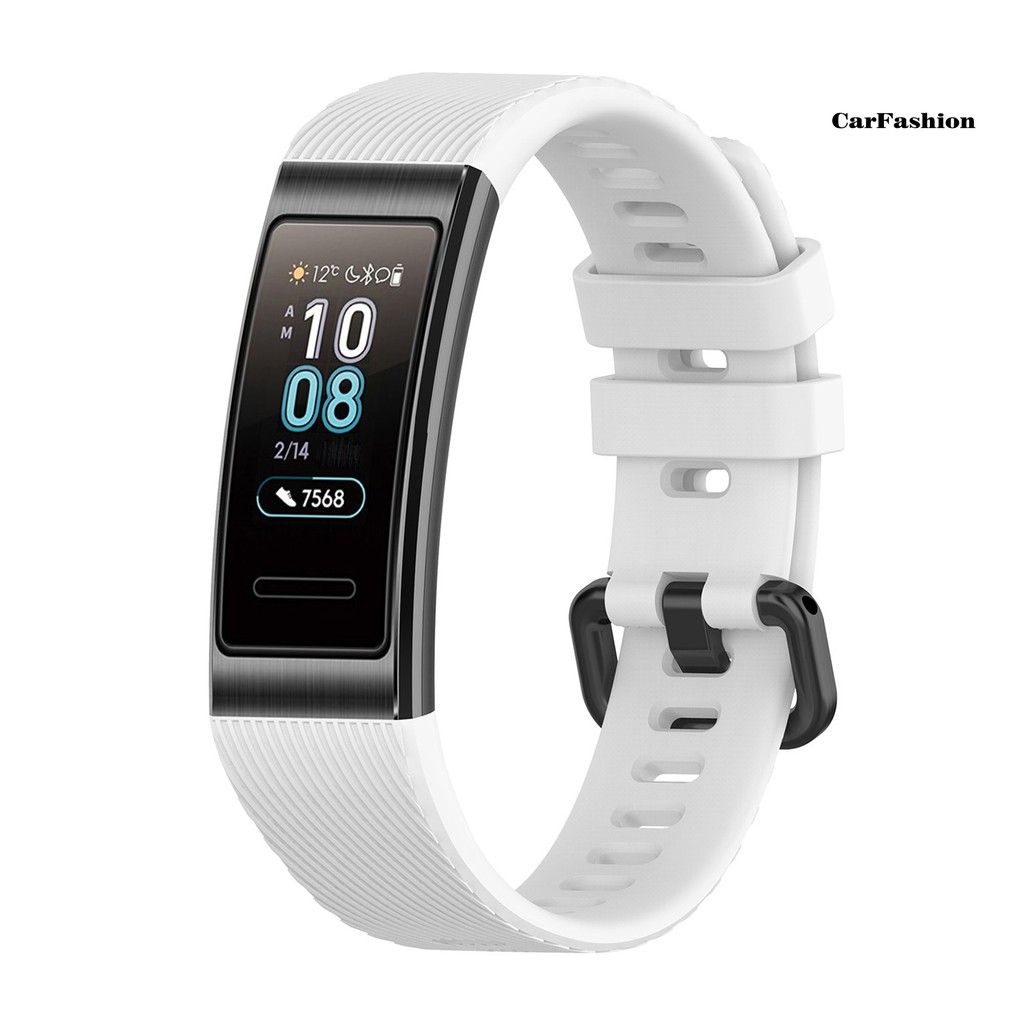 Xxx Dây Đeo Thay Thế Chất Liệu Silicon Màu Trơn Cho Huawei Band 3 / 3 Pro / 4 Pro