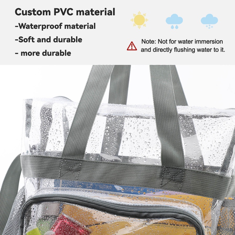 Túi Đeo Chéo Vai Bằng PVC Trong Suốt Chống Nước Thời Trang Cho Nữ