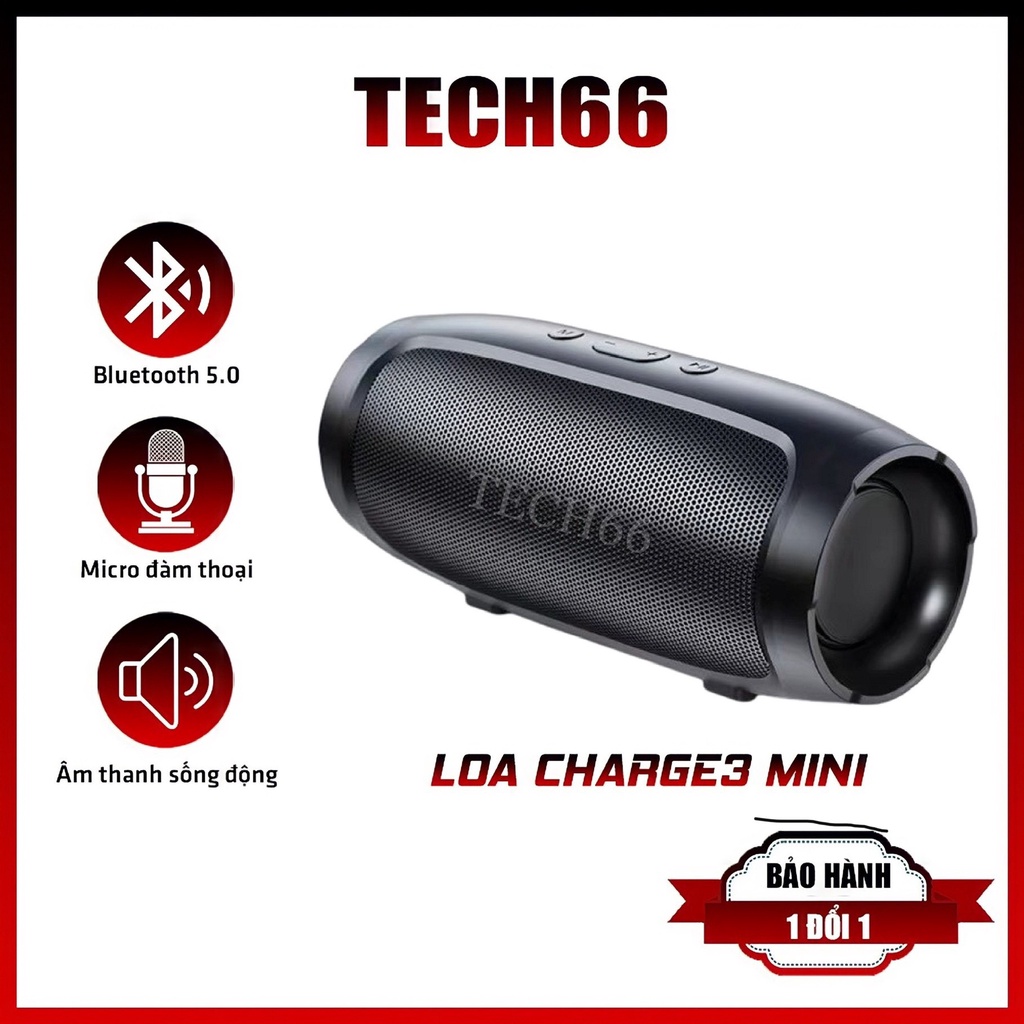 Loa Bluetooth Không Dây Cầm Tay Charge 3 Mini Nghe Nhạc Hay, Hỗ Trợ Cắm Usb Thẻ Nhớ Tf Nhỏ Gọn Giá Rẻ - Thanhyengh567