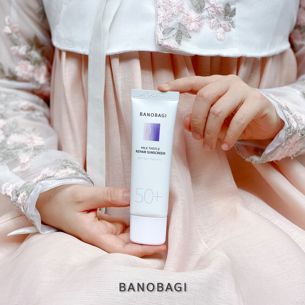 Kem Chống Nắng Nâng Tông BANOBAGI MILK THISTLE REPAIR SUNSCREEN SPF50+ PA++++ Hàn Quốc