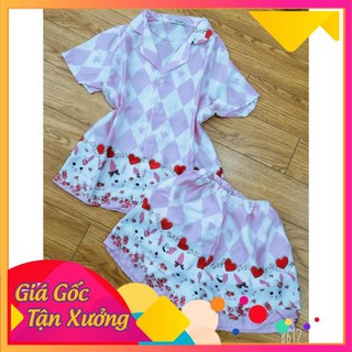 [Hàng Loại 1] Đồ Bộ Satin Lụa Con Hạc Sang Chảnh, Cao Cấp