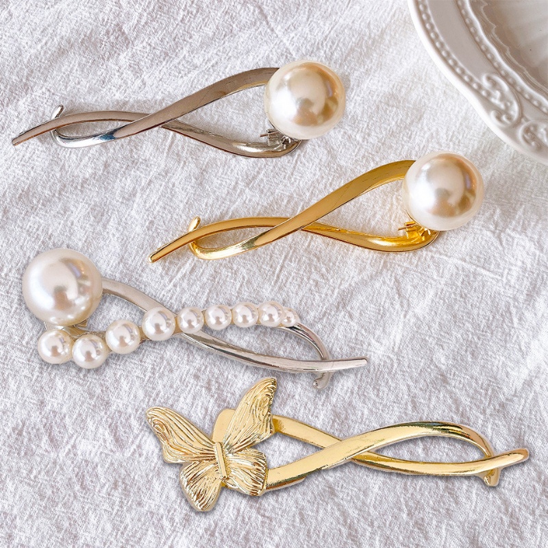 Kẹp Tóc Hình Bướm Chất Liệu Hợp Kim Thiết Kế Tinh Tế Đơn Giản