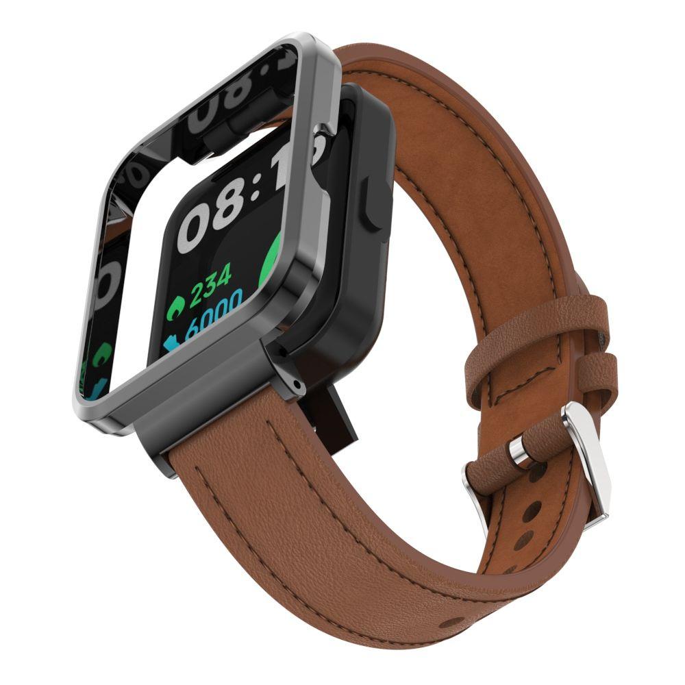 Dây Đeo Bằng Da Và Kim Loại Cho Đồng Hồ Thông Minh Redmi Watch 2 Lite