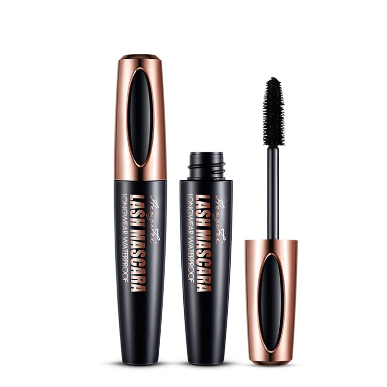 10ML Mascara đen sợi tơ 4D pffee chuốt mi dài và dày trang điểm chống nước nhanh khô