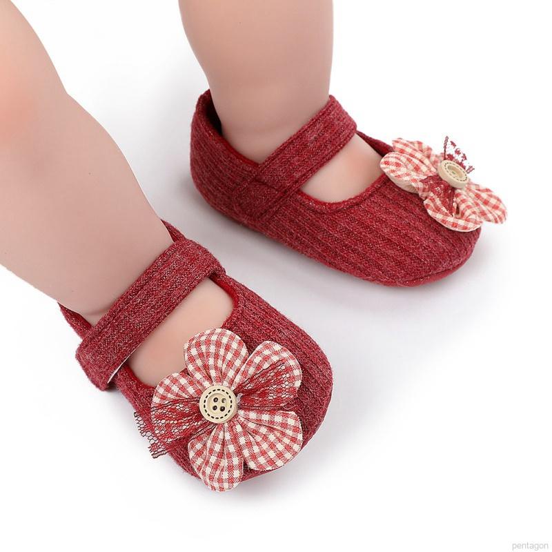 Giày đế mềm chống trượt xinh xắn dành cho bé gái tập đi