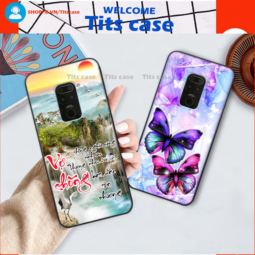 Ốp lưng  Xiaomi REDMI NOTE 9 in hình thiên nga,hoa may mắn, đặc sắc ĐỘC - LẠ - BỀN