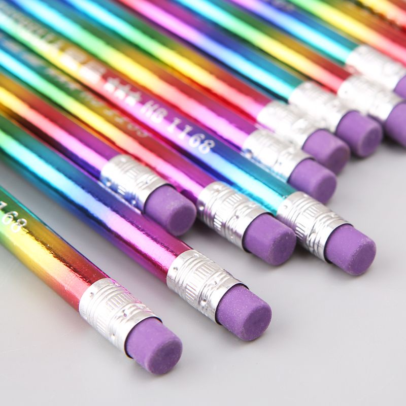 Set 12 Bút Chì Gỗ Màu Sắc Tươi Sáng Thân Thiện Với Môi Trường