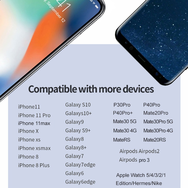 Đế Sạc Không Dây IOR 3 Trong 1 Cho Điện Thoại 12 Tai Nghe Bluetooth, Đồng Hồ Thông Minh