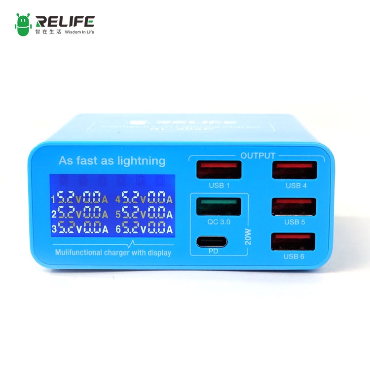 Sạc 6 cổng Relife RL-304P mẫu mới nhất