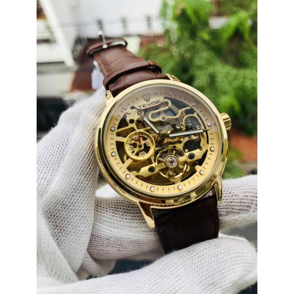 (Siêu Sale) Đồng hồ nam tevise chính hãng automatic dây da [ Đồng Hồ Nam Cao Cấp] | BigBuy360 - bigbuy360.vn