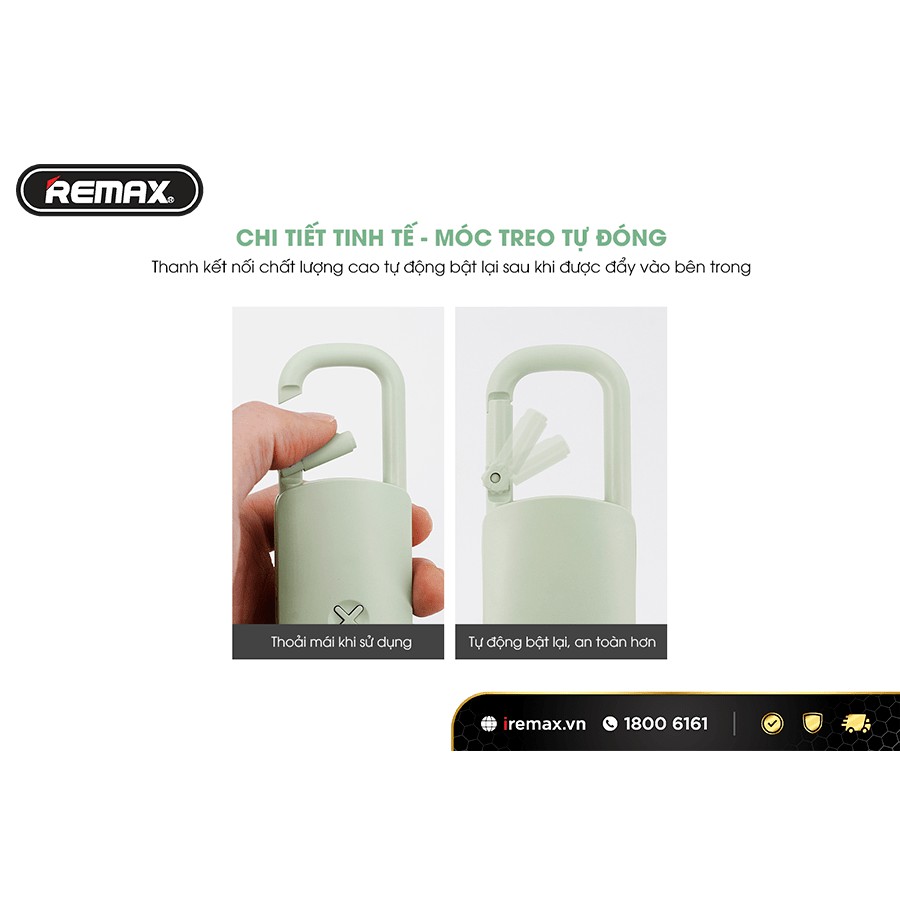 Quạt mini USB móc treo Remax RLFN33. Quạt tiện lợi chính hãng HAGU.