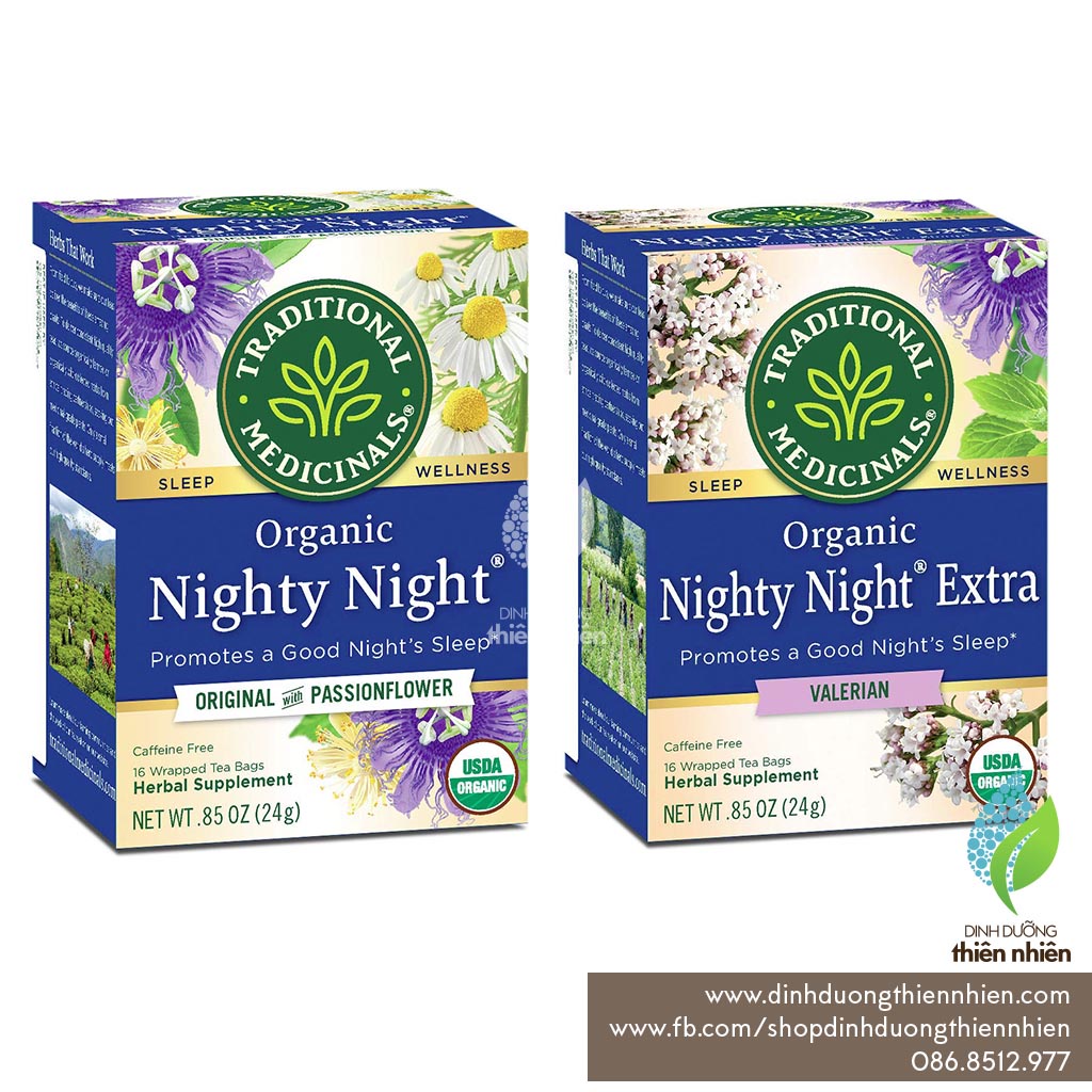 Trà Hữu Cơ Giúp Ngủ Ngon Traditional Medicinals Nighty Night