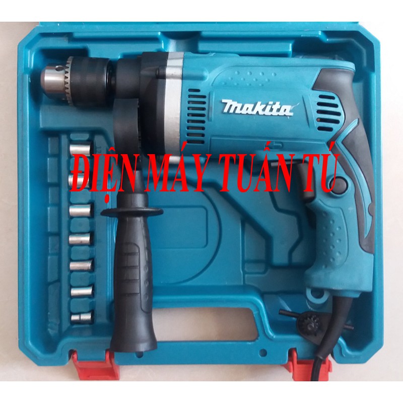 MÁY KHOAN 13mm MAKITA-HP1630 KÈM 26 CHI TIẾT