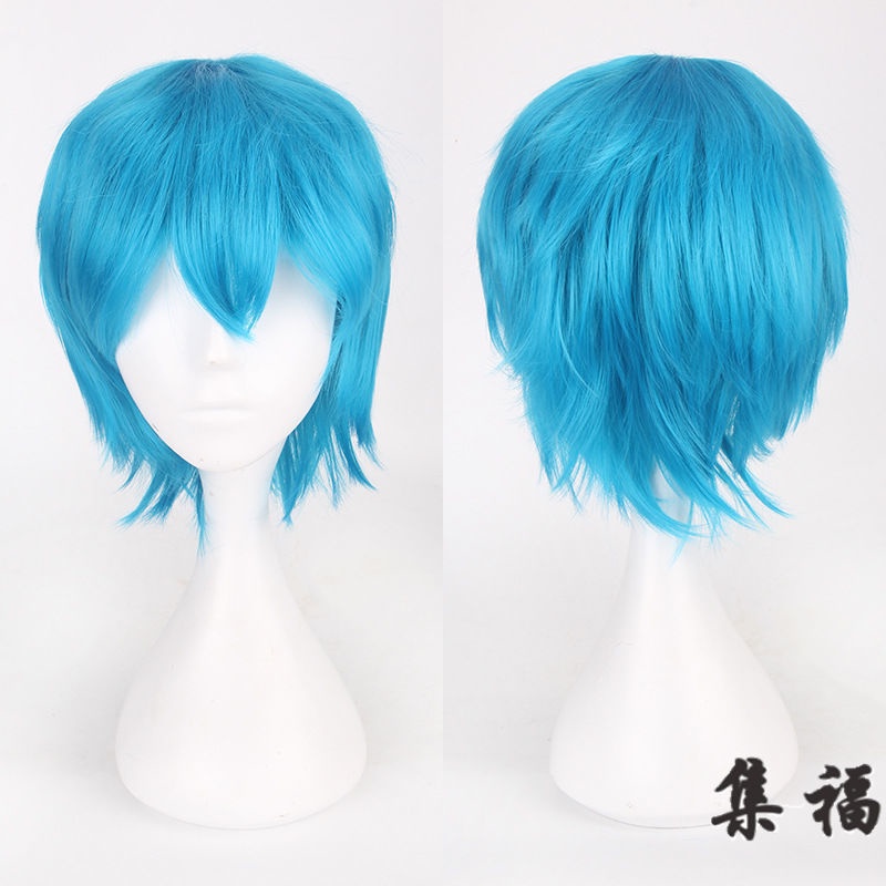 Jifu cosplay anime giả tóc giả màu phổ quát Harajuku chống cong vênh Kiểu tóc ngắn chống cong vênh của nam giới Âu Mỹ