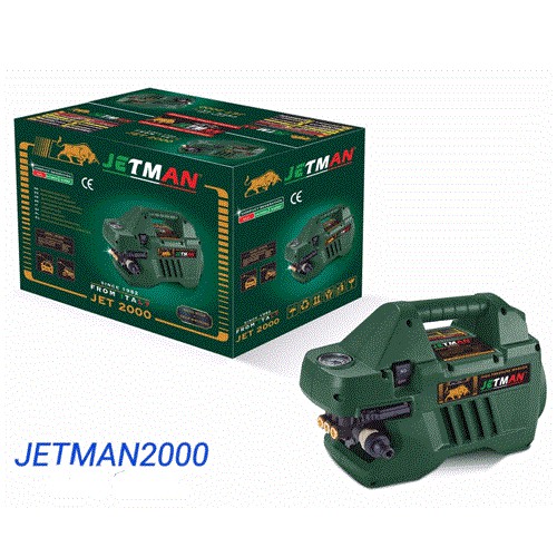 Máy xịt rửa gia đình và công nghiệp áp lực cao JETMAN 2000